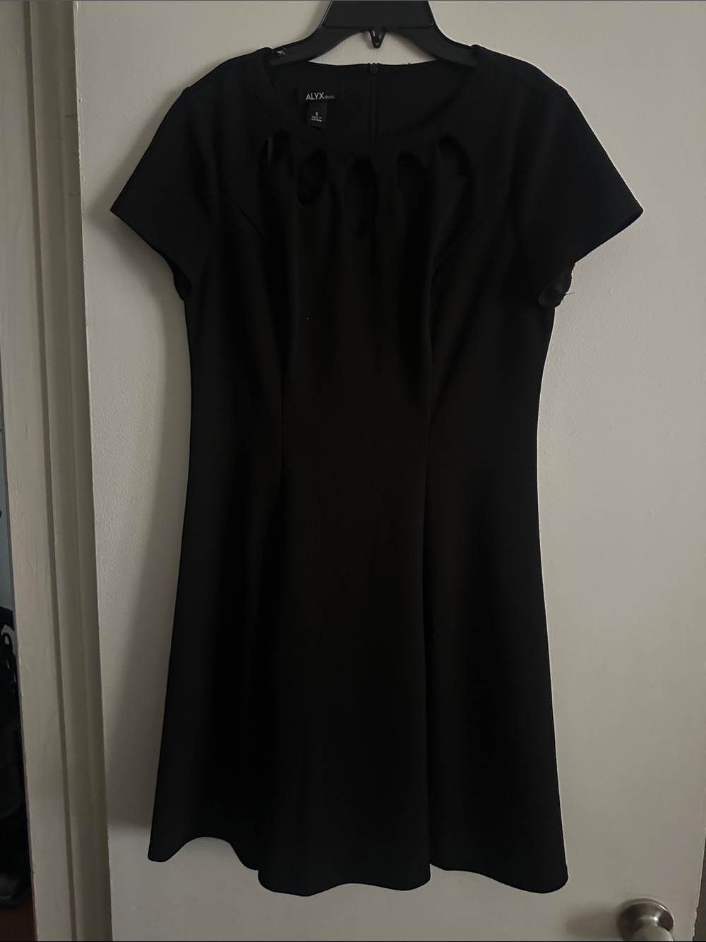ALYX Black Mini Dress with Cutout Neckline